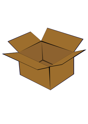 Download free brown box carton icon